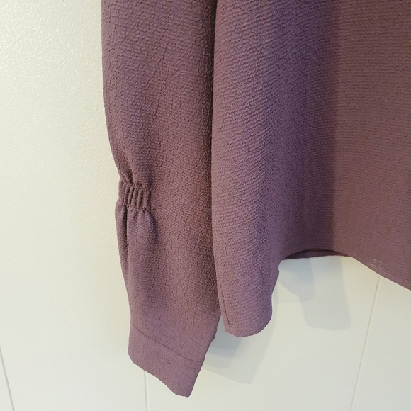 Express Statement Sleeve Blouse | Purple | Size XL - Picture 3 of 6